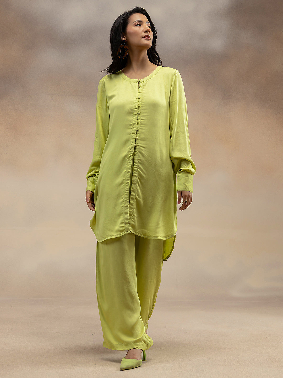 Women Lime Green Kurta