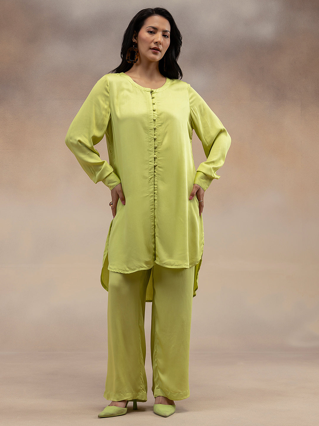Women Lime Green Kurta
