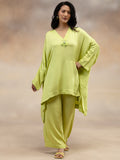 Women Lime Green Kaftan-Style Kurta