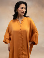 Women Rust Modal Oversized Shirt