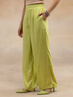 Women Lime Green Kurta Co-Ord Set