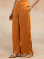 Women Rust Modal Oversized Shirt Co-Ord Set