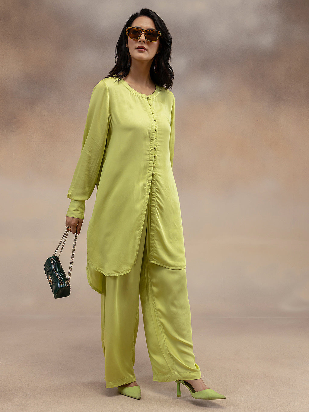 Women Lime Green Kurta