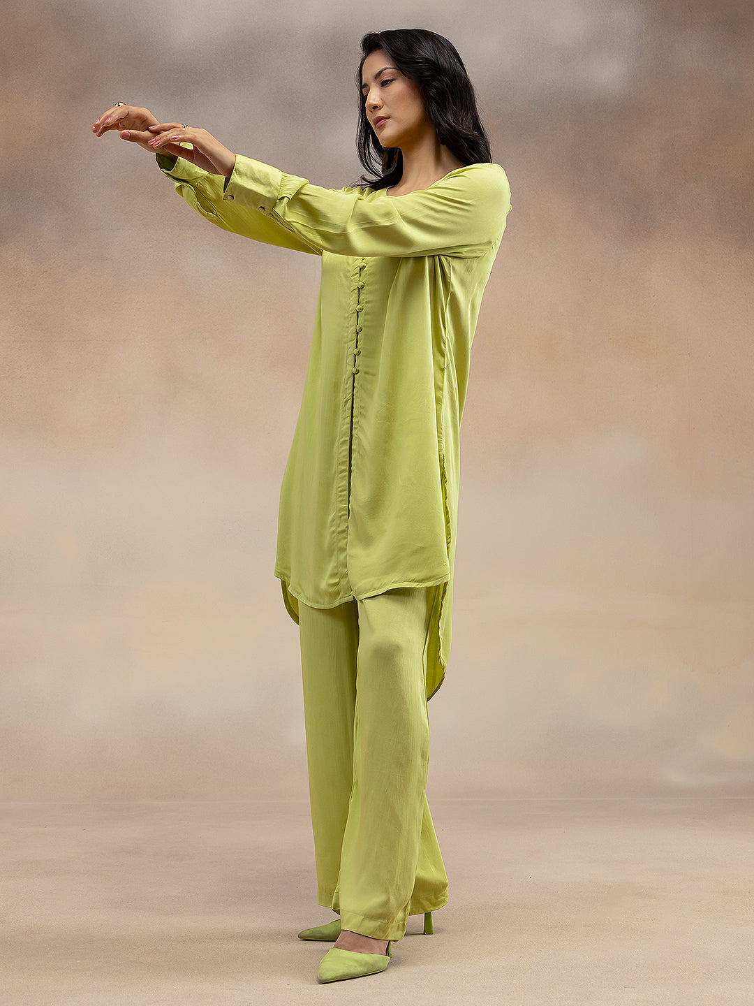 Women Lime Green Kurta